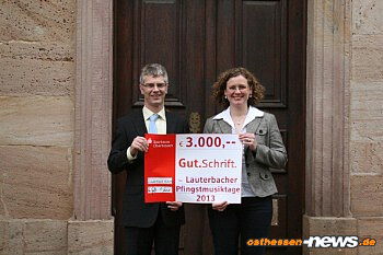 Sparkasse Oberhessen fördert Lauterbacher Pfingstmusiktage mit 3.000 Euro